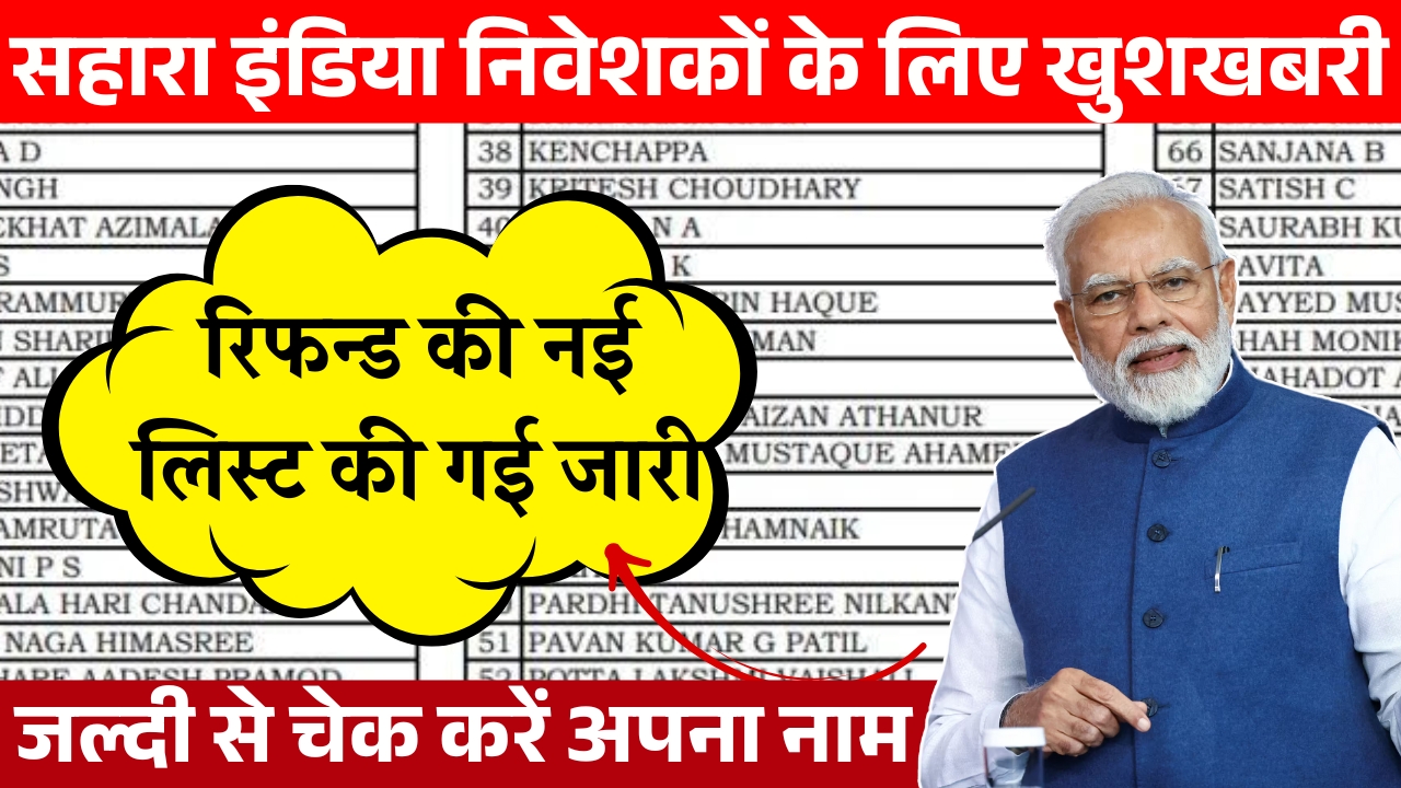 Sahara India Refund List