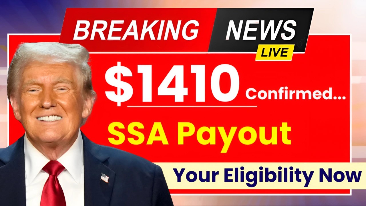 SSA Payout of $1410 Confirmed