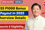 SSS P1000 Bonus Payout in 2025
