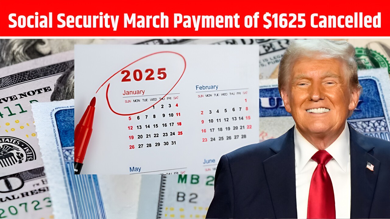 Social Security March Payment of $1625 Cancelled